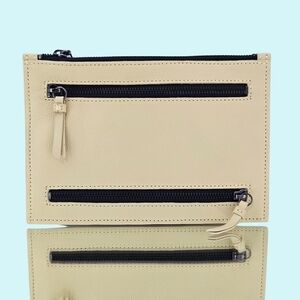 Botkier New York Purse Lemon Yellow Chelsea Leather Medium Boxed Clutch